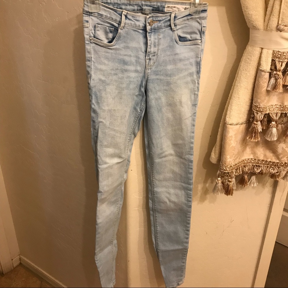 Light Wash Zara TRF Denim